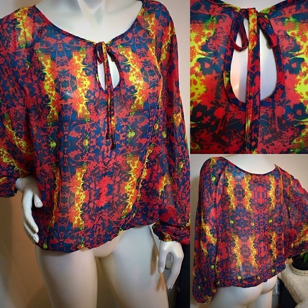 Princess Vera Chiffon Balloon bottom key hole Top‎